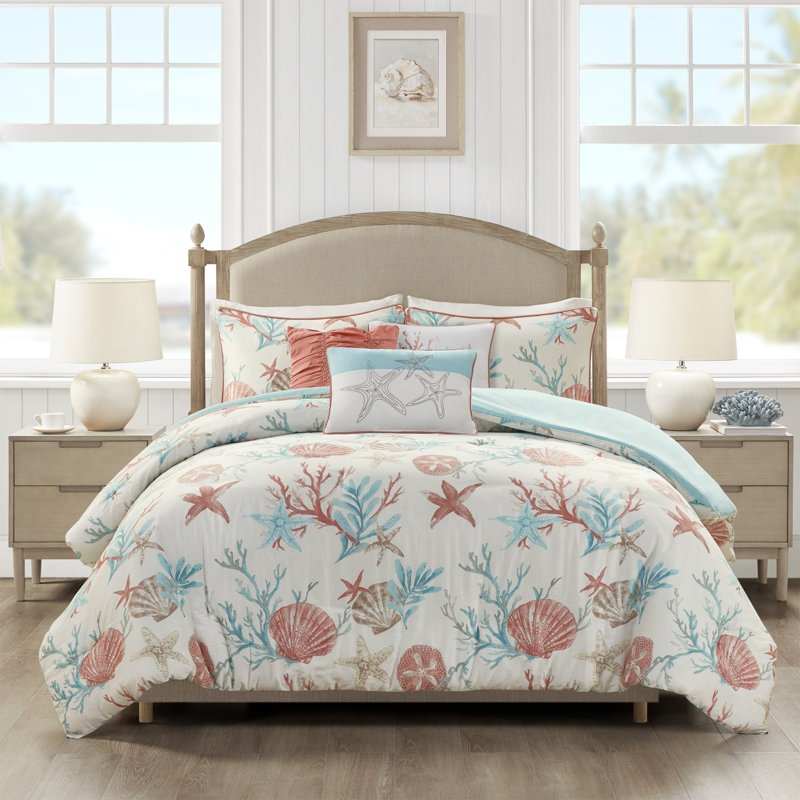 Pebble Beach Cotton Sateen 210 TC Reversible 6 Piece Quilt Set with Throw Pillows, King/Cal +2 King Shams+3 Throw Pillow