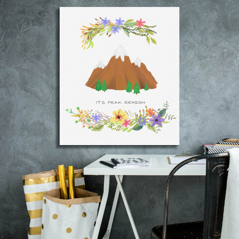 «Sweet Adventure Mountain» par Art Licensing Studio, art mural sur toile, 26 x 30 po, H 30 po x l 26 po x P 1,5 po