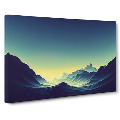 View Of The Mountains - Wrapped Canvas