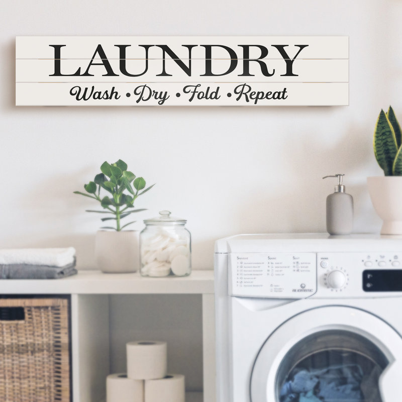 Highland Home Laundry Rules Decorative Indoor/Outdoor Pallet Wood Sign