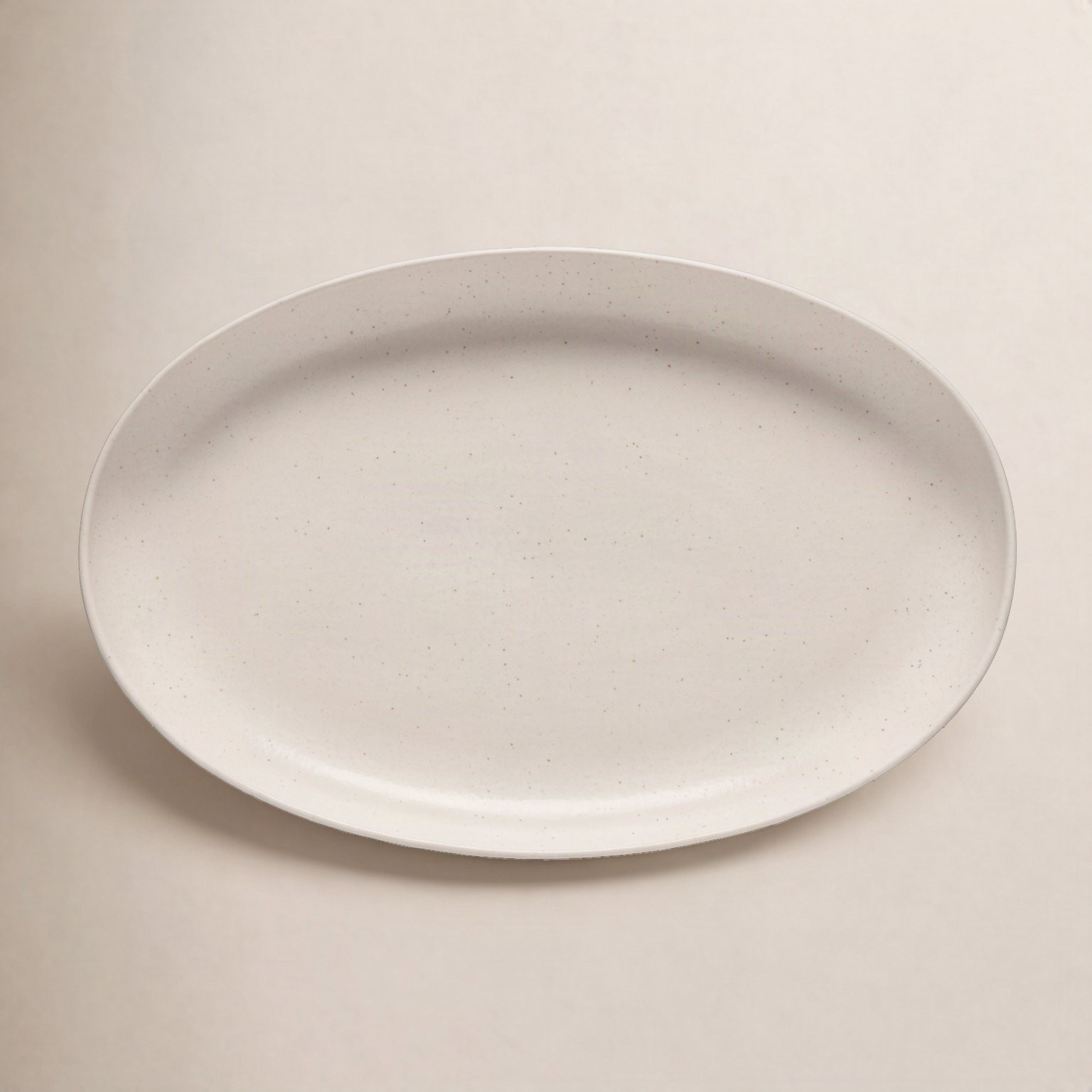 Casafina Pacifica Oval Platter, 1.77" H x 10.35" W x 16.06" L, Vanilla