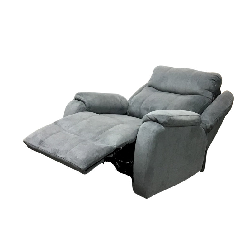 Hercules Power Headrest Big Man's Wall Recliner, Light Gray Chenille