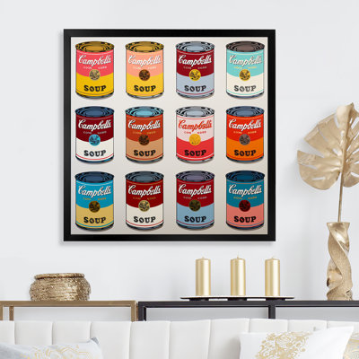 Pop Art Soup Collage III - Milk Wall Art