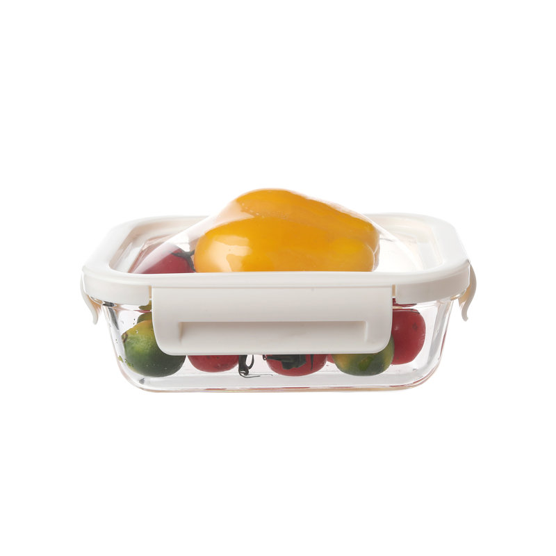 Patternsin Food Storage Container Set Silicone Flexi Lid, White