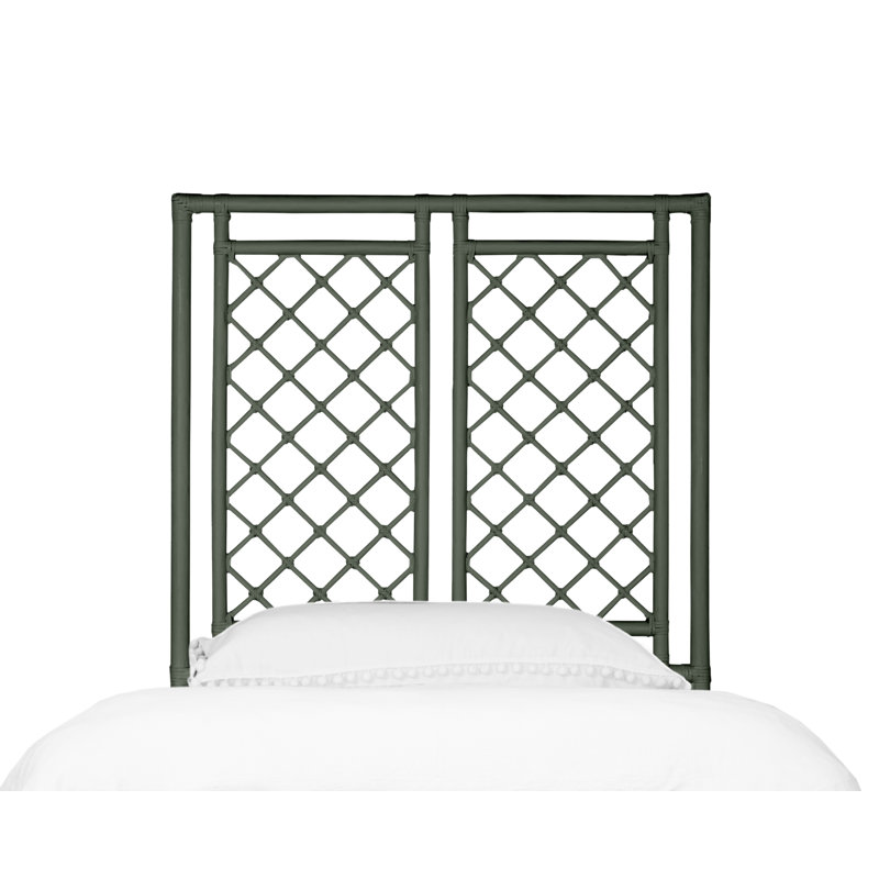 X And Diamond Headboard, Twin, Evergreen