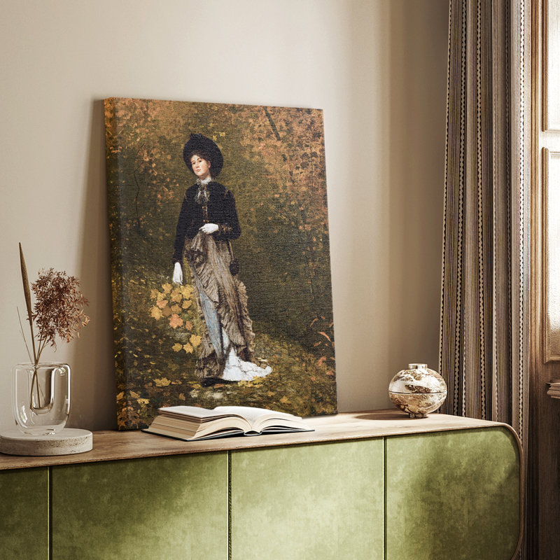 Impression de portrait rétro CXII - toile tendue avec châssis, H 13 po x l 9 po