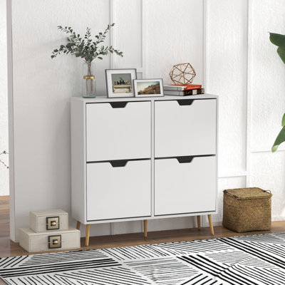 16 Pair Flip Down Shoe Storage