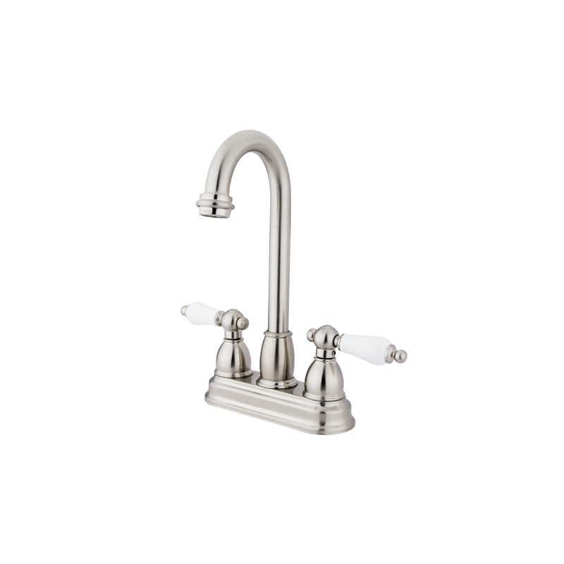 Touchless Double Handle Kitchen Faucet, Brushed Nickel