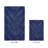 Annaclara Premium 100% Cotton 2 Piece Bath Rug Sets with Non-Slip Backing, Machine Washable, Luxurious Chervon Pattern Super Absorbent & Tufted Weave Bath Mat for Bathroom, Shower, and Tub-122444783-71048584