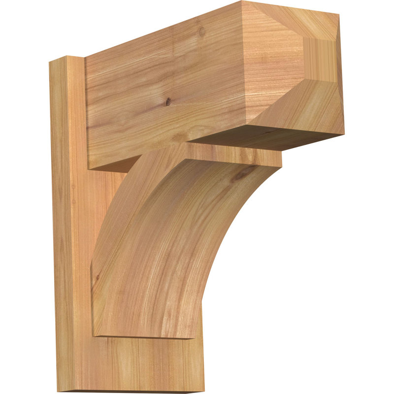 Persienne en bois rustique Thorton Craftsman, Cèdre rouge occidental l 7 1/2 po (lisse),  P 40 po x H 40 po 