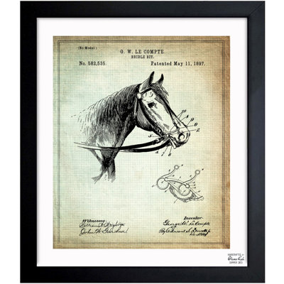 « bridle bit 1897 », impression encadrée
