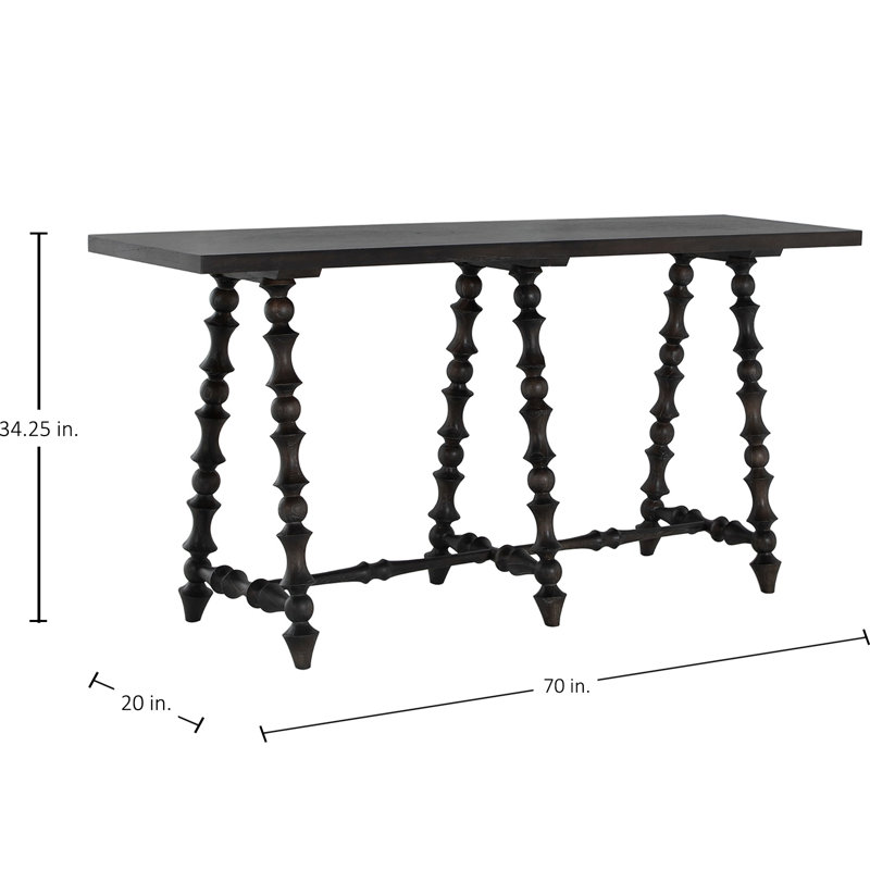 Kirkwood Console - Natural, Black