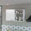 White 2 Wall Cabinet With Design And Metal Handle 28 Inches Package Depth For Efficient Space Management