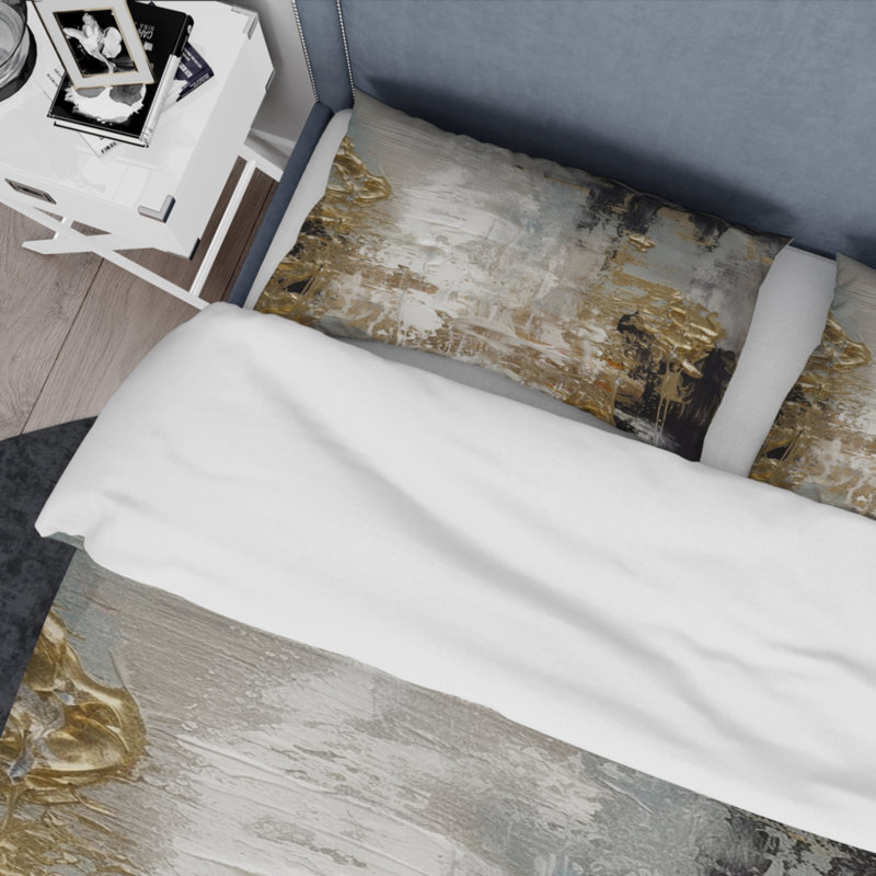 Ensemble de housse de couette en microfibre / polyester , Housse de couette simple + 1 taie décorative stan
