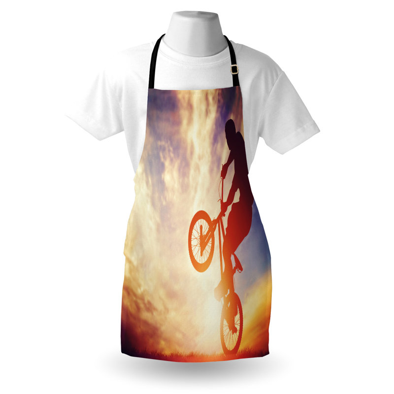 Multicolore, tablier East Urban Home Modern unisexe, homme à vélo, taille adulte