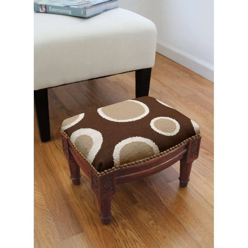 Upholstered Ottoman, Brown