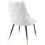 Chaise parsons capitonnée en velours-148914988