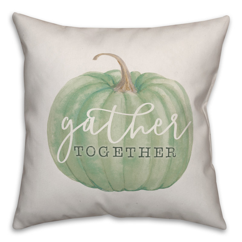  Gather Together Pumpkin Throw Pillow