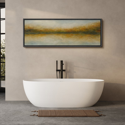 Grande impression sur toile encadrée, impression de paysage abstrait pour la décoration intérieure moderne