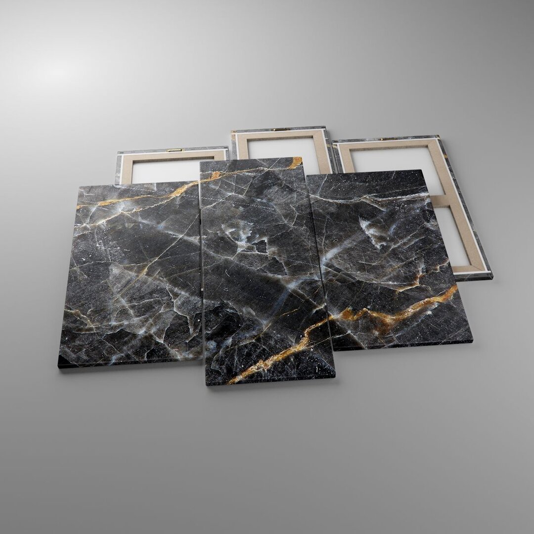 3-tlg. Leinwandbilder-Set Marble Stone