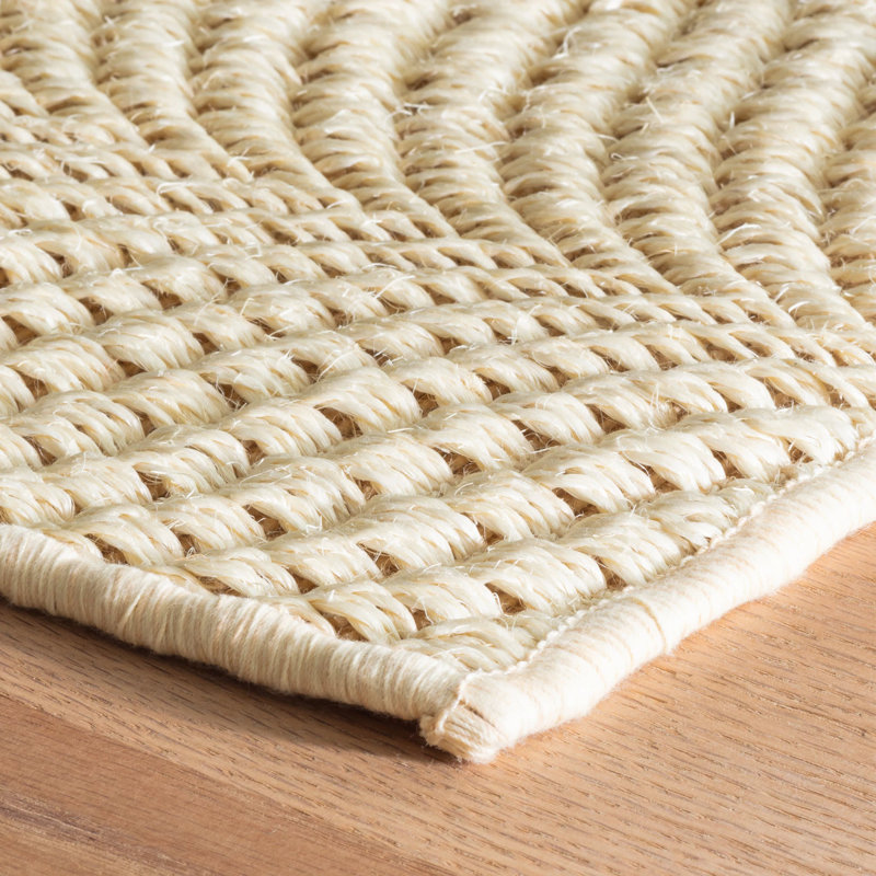 Wave Sand Woven Sisal Rug, Rectangle 7'6" x 9'6"