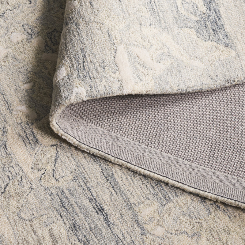 Arthea 403 Hand Tufted Wool Pile Abstract Rug, Rectangle 5' x 8'