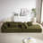 Boneless Modern Upholstered Sectional Sofa With 6 Pillows, No assembly required-2145291312-2134752906-2129649635