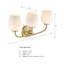 Éclairage pour meuble-lavabo 3 lumières Mella-1495727054