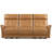 Kondzha 86.8'' Genuine Leather Flared Arm Reclining Sofa