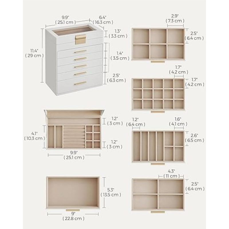Jewellery Box +, Cloud White