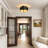 18inch Modern Industrial 4 - Light Metal Semi Flush Mount Ceiling Light