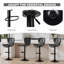 Upholstered Adjustable Height Counter Stool with Metal Frame-338217063-338217061