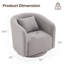 Fauteuil pivotant rembourré Boucle-98666142