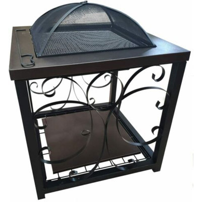 Arguelles Square Cast Iron Smokeless Fire Pit