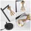 Ensemble de 2 lampes de table de style industriel en métal doré H20 pouces avec contrôle tactile, port USB et DEL à intensité variable