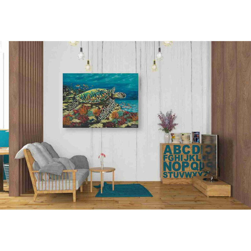 Deep Sea Swimming II by Carolee Vitaletti - Wrapped Canvas Print, 26" H x 26" W x 1.5" D
