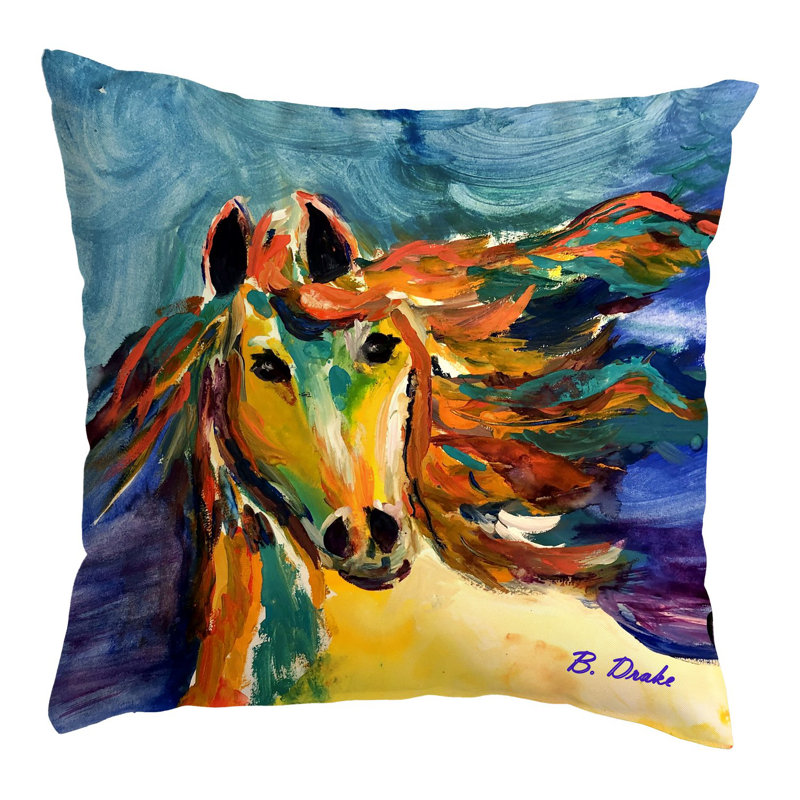 Outdoor Reversible Throw Pillow, 12" x 12"