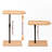 Ceilia C-shaped Oval End Tables with Slots