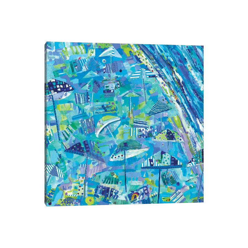 Coastal Fun Collage II by Tara Funk Grim - Wrapped Canvas Gallery-Wrapped Canvas Giclée, 45.72 cm H x 45.72 cm W