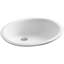 Caxton® Vitreous China Oval Undermount Bathroom Sink with Overflow-43099930