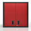 Armoire de rangement murale en métal avec portes doubles verrouillables-130632550