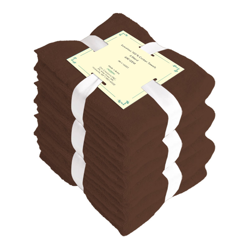 Sherita Hand Towel, Brown