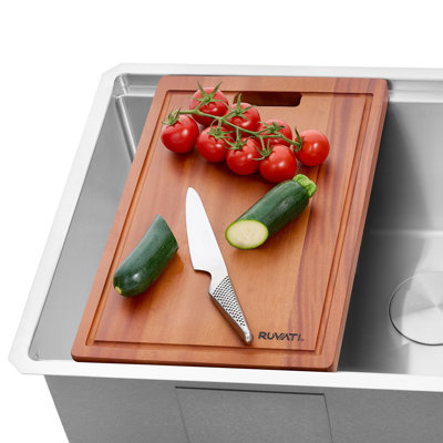Ruvati Mahogany Wood Cutting Board