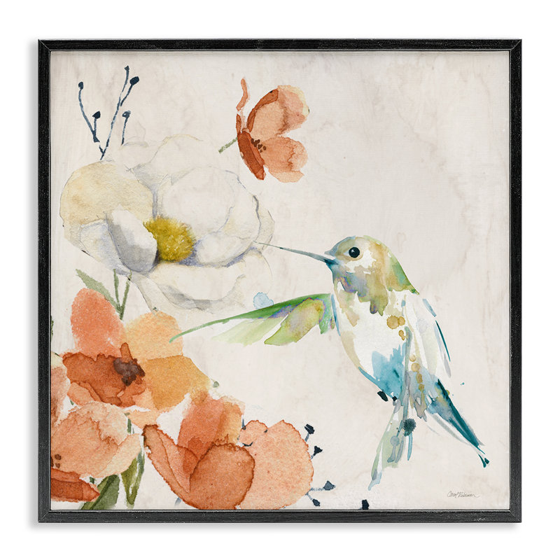 Art de giclée encadrée par Carol Robinson, H 12 po x l 12 po, Giclée encadrée noir minuit