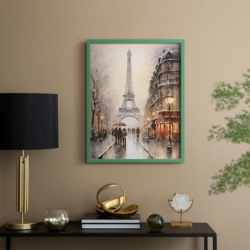 Christmas Holiday Art DLVII Framed Print - Solid Wood, H 21 po x l 17 po, Vert