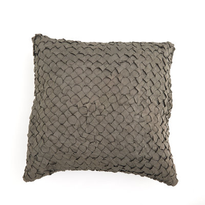 Diamond Ruche Pillow-Grey