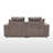 Makassar 78" Modular Loveseat, Modern Upholstery Sofa With Ottoman-956448575