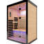 Luxury Double For 2, Far Infrared , Hemlock Wood, 8 Heating Plates, 150kg Seat, De - Stress, Circulation Relaxation, Well Being