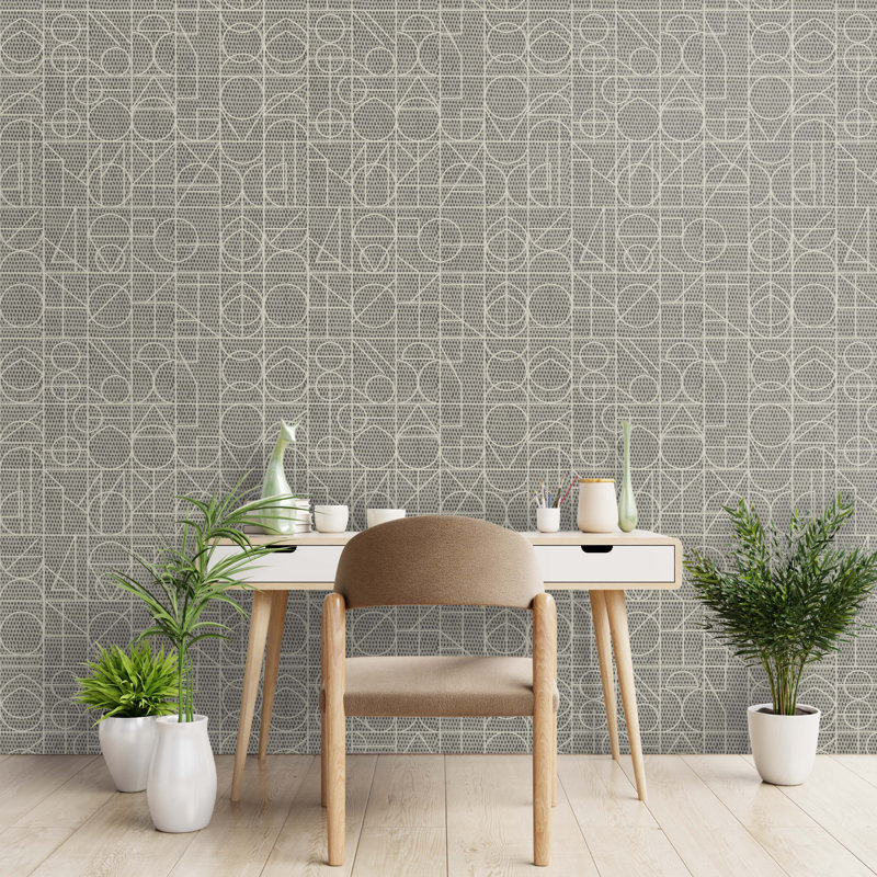 10' L x 25" W Wallpaper Roll, Charcoal