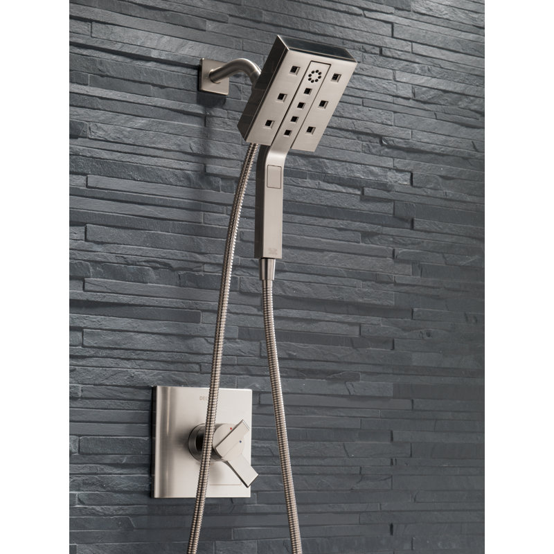 Multi-Function Handheld Shower Head with H2okinetic Technology, Brilliance Stainless